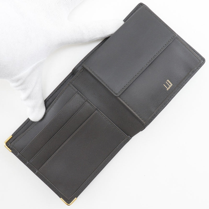 [Dunhill] Dunhill 
 Billetera bi -fold 
 Calf Gray Open Men's