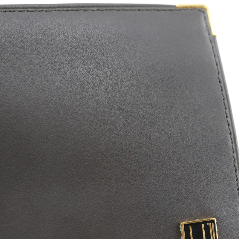 [Dunhill] Dunhill Bi-Fold Wallet Calfskin Gray Open Men's