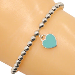 [Tiffany & Co.]TIFFANY&Co.
 레턴TIFFANY&Co. Bracelet
 Blue Heart Silver 925 X 에나멜 약 5.7g Tiffany & Co. Ladies로 돌아 가기 순위