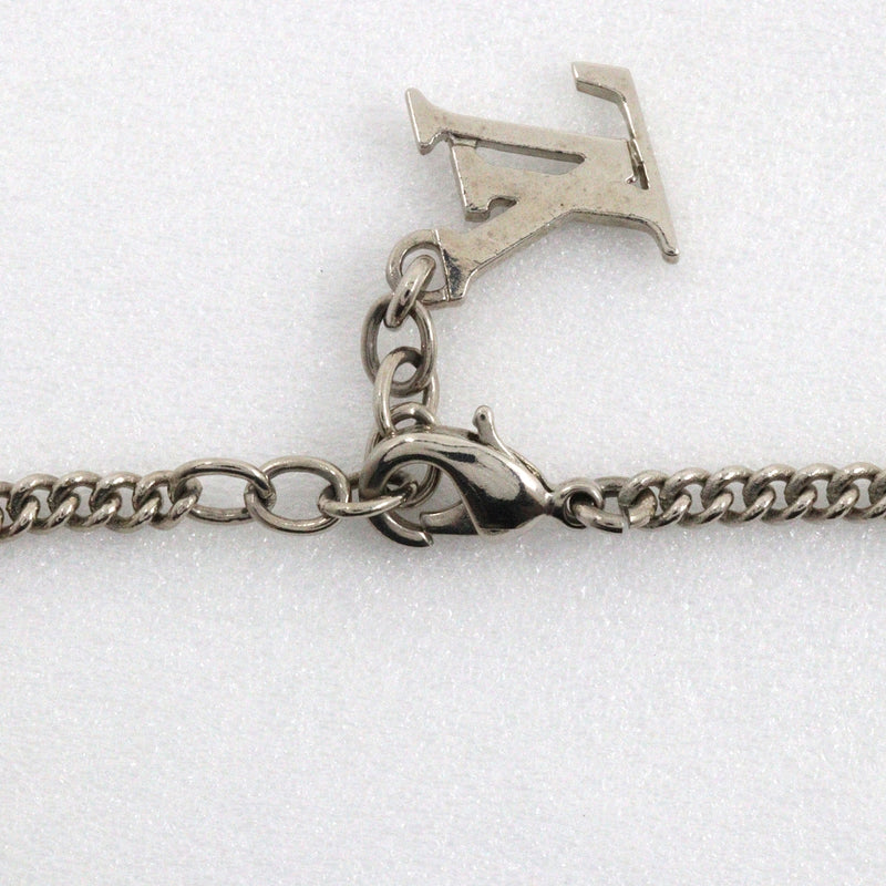 【LOUIS VUITTON】ルイ・ヴィトン
 ブラスレ スウィートモノグラム ブレスレット
 M65476 金属製 シルバー/白 約9.7g Bracelet Sweet Monogram レディース