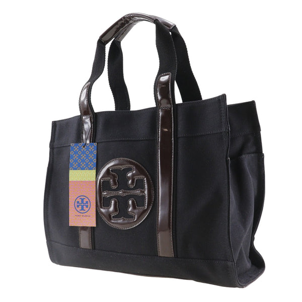 [Tory Burch] Sac fourre-tout Tory Burch Cotton x Email Email Black / Brown Sac à main A4 Open Dames