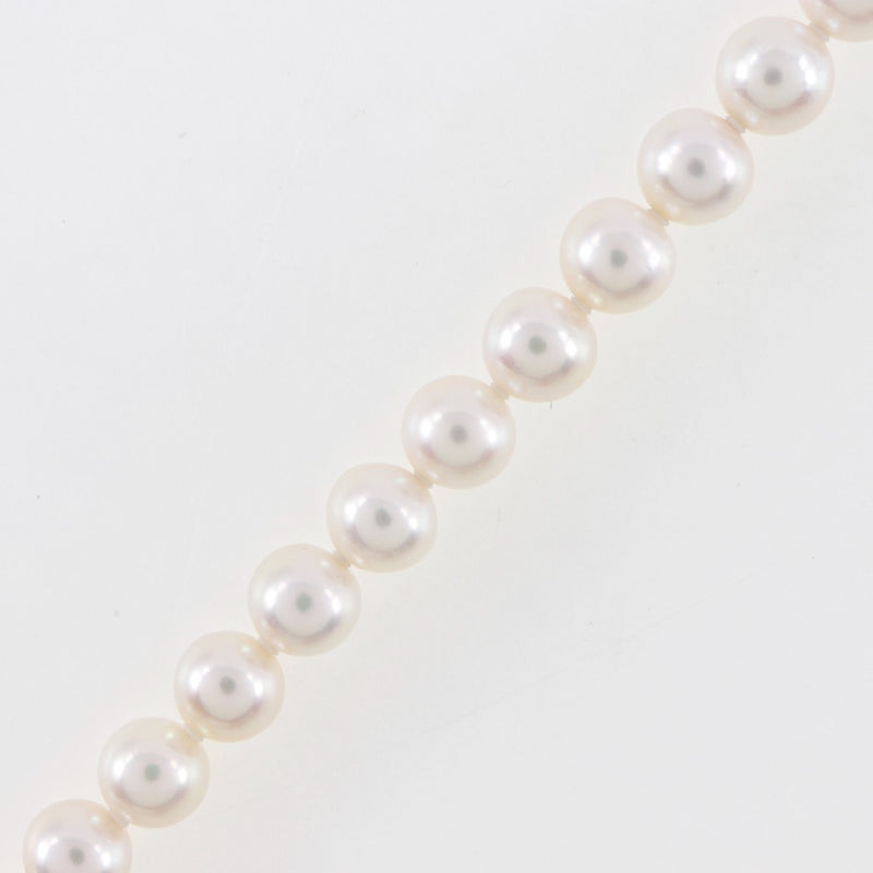 珍珠项链 
8.0至8.5毫米珍珠X银色大约43.9克珍珠女士