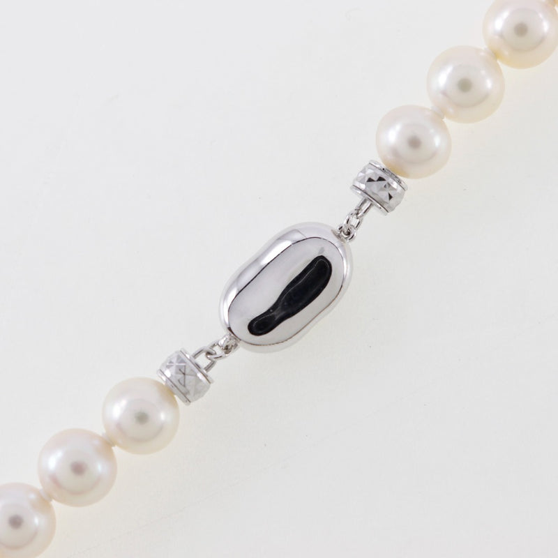 Collar de perlas 
Pearl X de 8.0 a 8.5 mm de plata aproximadamente 43.9g Pearl Ladies A Rank