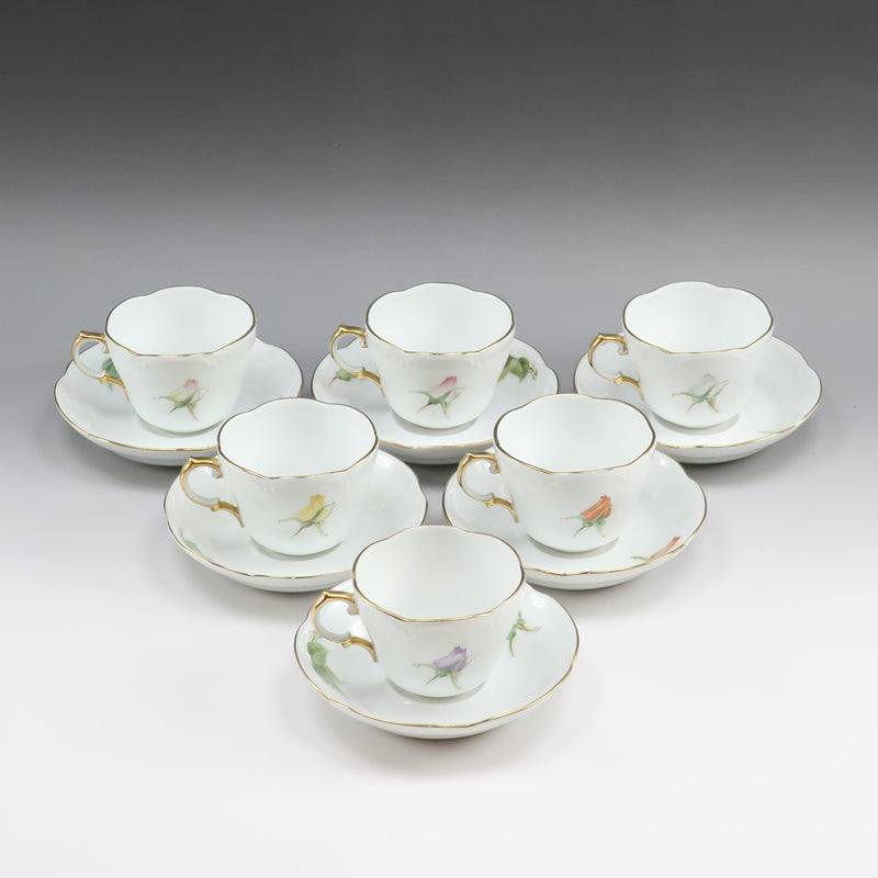 [OKURA] 오쿠라토엔 핸드페인팅 꽃 모티브 식기