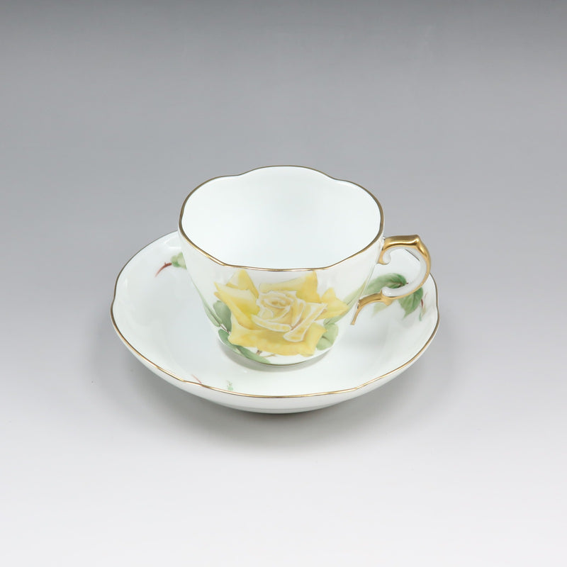 [OKURA] 오쿠라토엔 핸드페인팅 꽃 모티브 식기