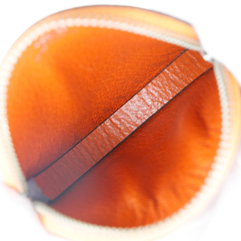 【HERMES】エルメス
 オレンジモチーフ コインケース
 シェーブル オレンジ ファスナー Orange motif レディース