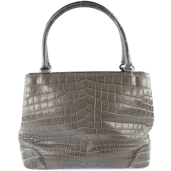 Handbag Crocodile Gray Magnet Tipo de mujer