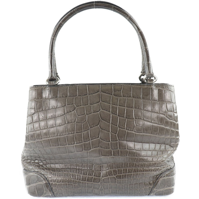 Handbag Crocodile Gray Magnet Tipo de mujer