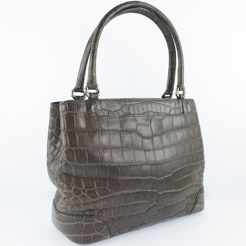 Handbag Crocodile Gray Magnet Tipo de mujer