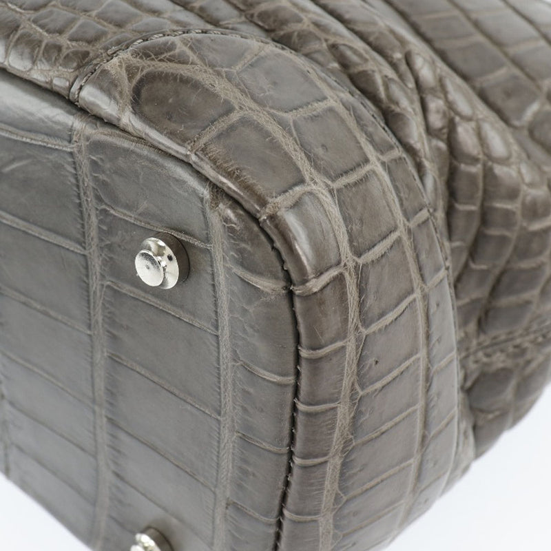 Handbag Crocodile Gray Magnet Tipo de mujer
