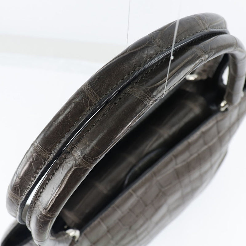 Handbag Crocodile Gray Magnet Tipo de mujer