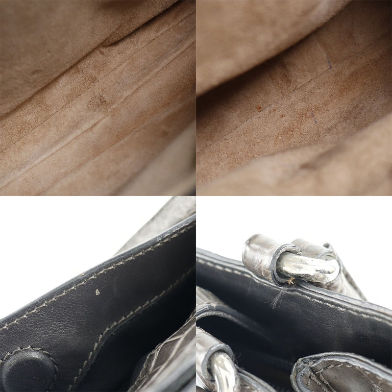 Handbag Crocodile Gray Magnet Tipo de mujer