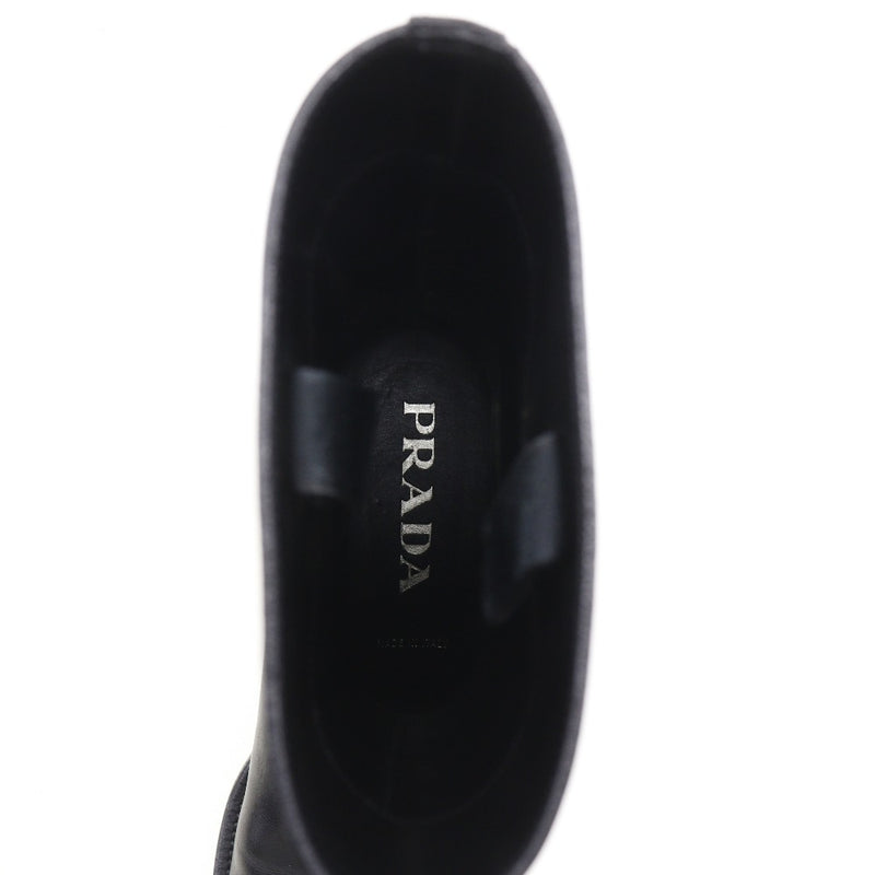 [Prada] Prada 
 Botas de jockey 
 Botas de jockey negras de cuero largo damas