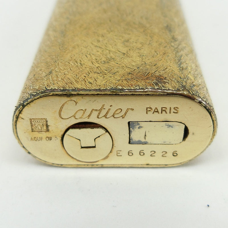 [Cartier] Cartier 
 Escritor de gases 
 Gas de oro oval más encendedor _