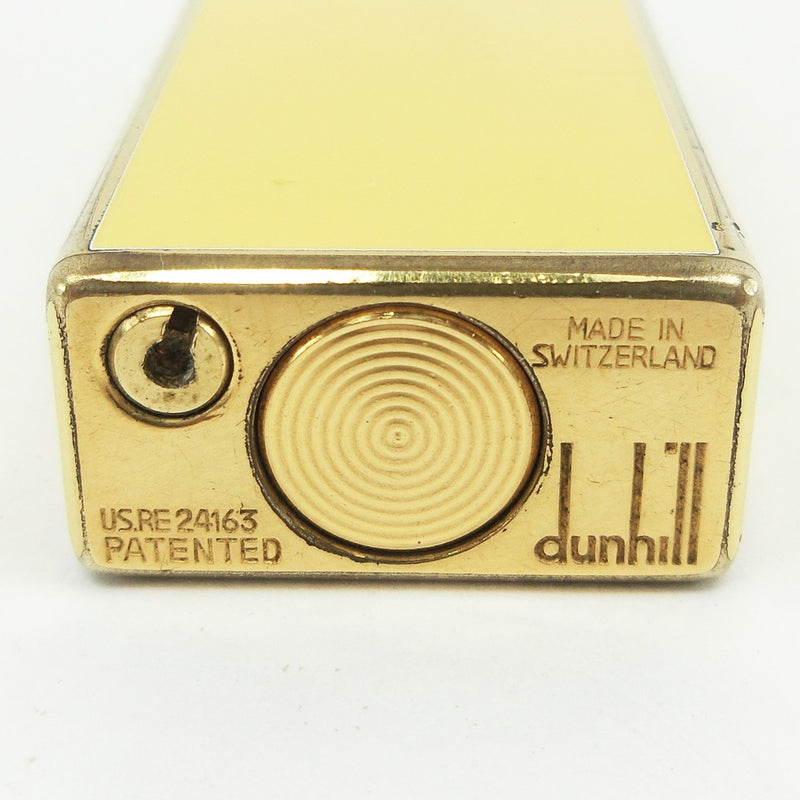 [Dunhill] Dunhill 
 Escritor de gases 
 Laca amarilla x dorado gas más ligero para hombres