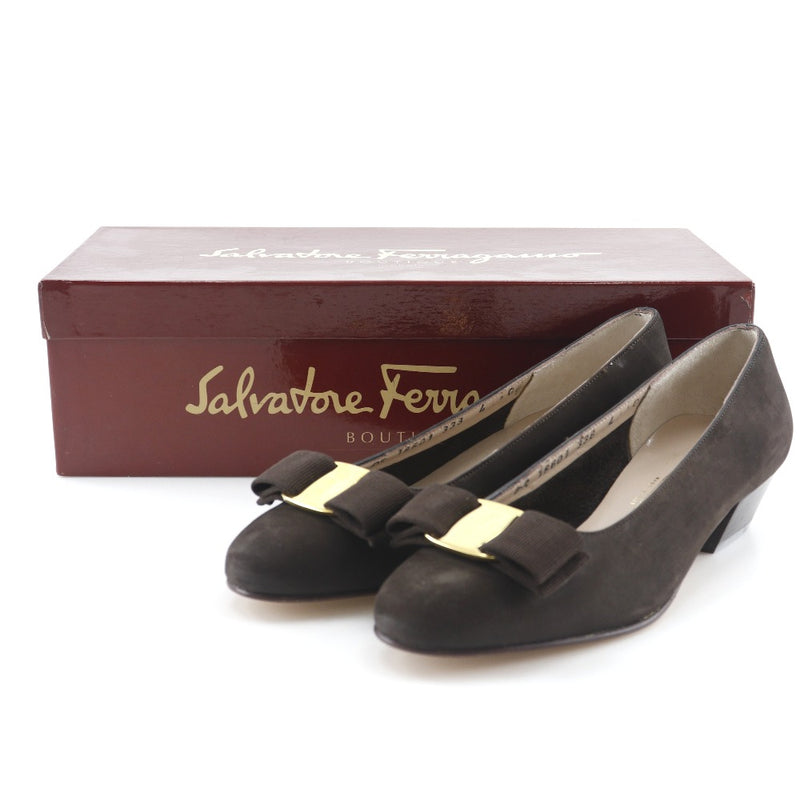 [Salvatore Ferragamo] Salvatore Ferragamo 
 발라 리본 펌프 
 18601 338 스웨덴 바라 리본 숙녀