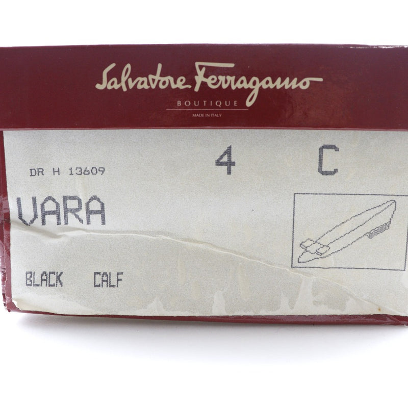 [Salvatore Ferragamo] Salvatore Ferragamo 
 Bombas de cinta de Vala 
 11898 338 Patente de cuero Vara Ribbon Damas B-Rank