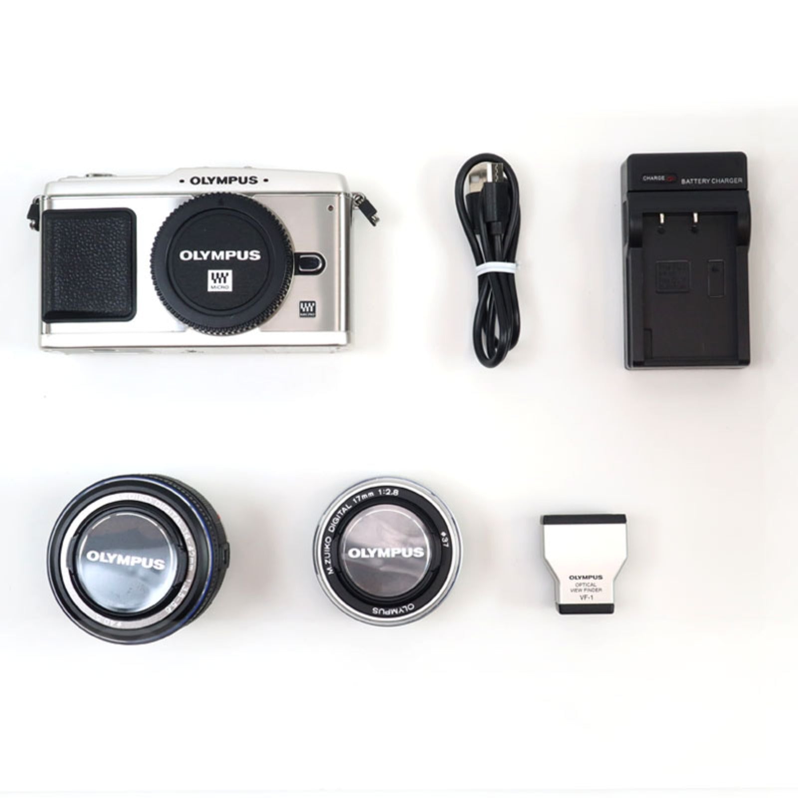 OLYMPUS] Olympus E-P1 DoubleLense VF-1 Viewfinder Digital Camera