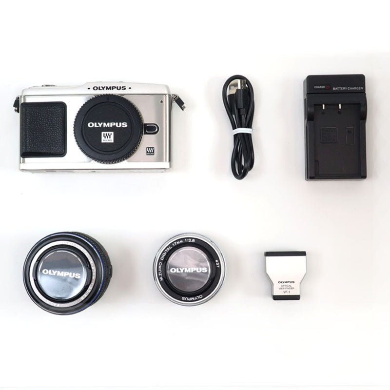 OLYMPUS] Olympus E-P1 DoubleLense VF-1 Viewfinder Digital Camera