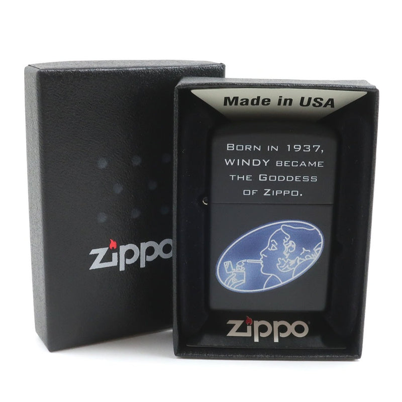 [Zippo] Zippo 
 Windy Windy 1937 Writer 
 80th Memorial Oil Writer Dia Gostini Zippo Collection No.2 Black Windy 1937 _S Rank