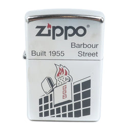 【ZIPPO】ジッポー
 バーバー・ストリート 1955 ライター
 80th記念 オイルライター ディアゴスティーニ zippo collection No.18 シルバー Barber Street 1955 _Sランク