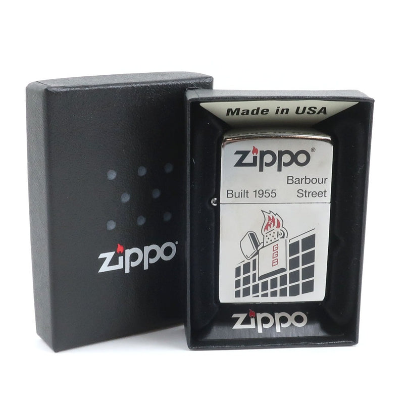 [Zippo] Zippo 
 理发街1955年作家 
 第80纪念石油作家鹿Gostini Zippo系列编号18 Silver Barber Street 1955_S等级
