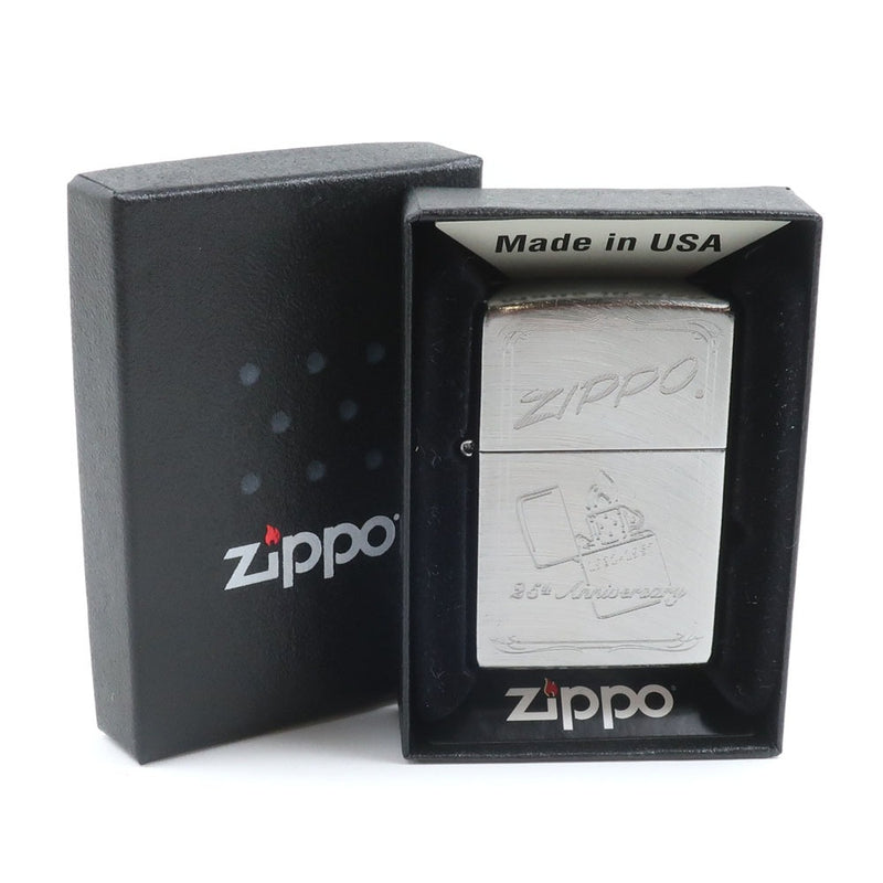 [Zippo] Zippo 
 Patrón del 25 aniversario encendedor 
 80 aniversario escritor de petróleo Deer Gostini Zippo Collection No.12 25 aniversario Pattern_s Rank