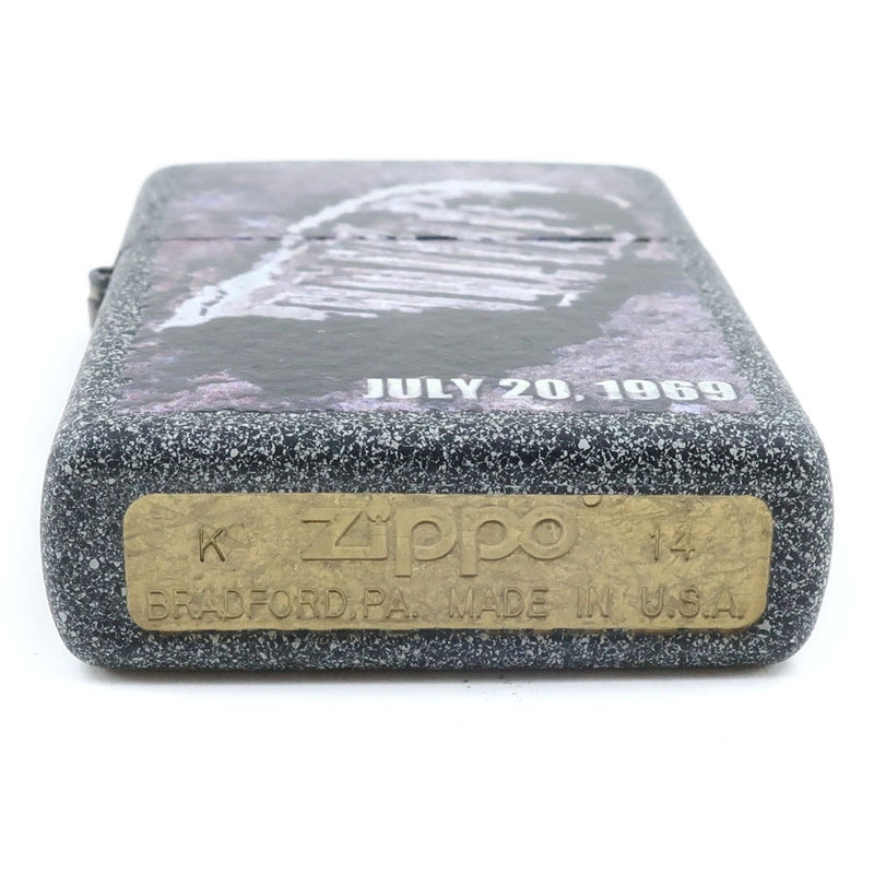 【ZIPPO】ジッポー
 ムーン・フットプリント 1969 ライター
 80th記念 オイルライター アポロ11号 ディアゴスティーニ zippo collection No.9 グレー Moon Footprints 1969 _Sランク