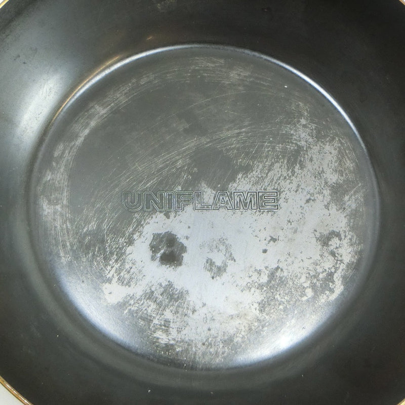 【UNIFLAME】ユニフレーム
 ちびパン(両手鍋タイプ) アウトドア用品
 非売品 2個 + レードル ターナー おろし金 ソムリエナイフ(maxos) Chibi Pan (two-handled pot type) _