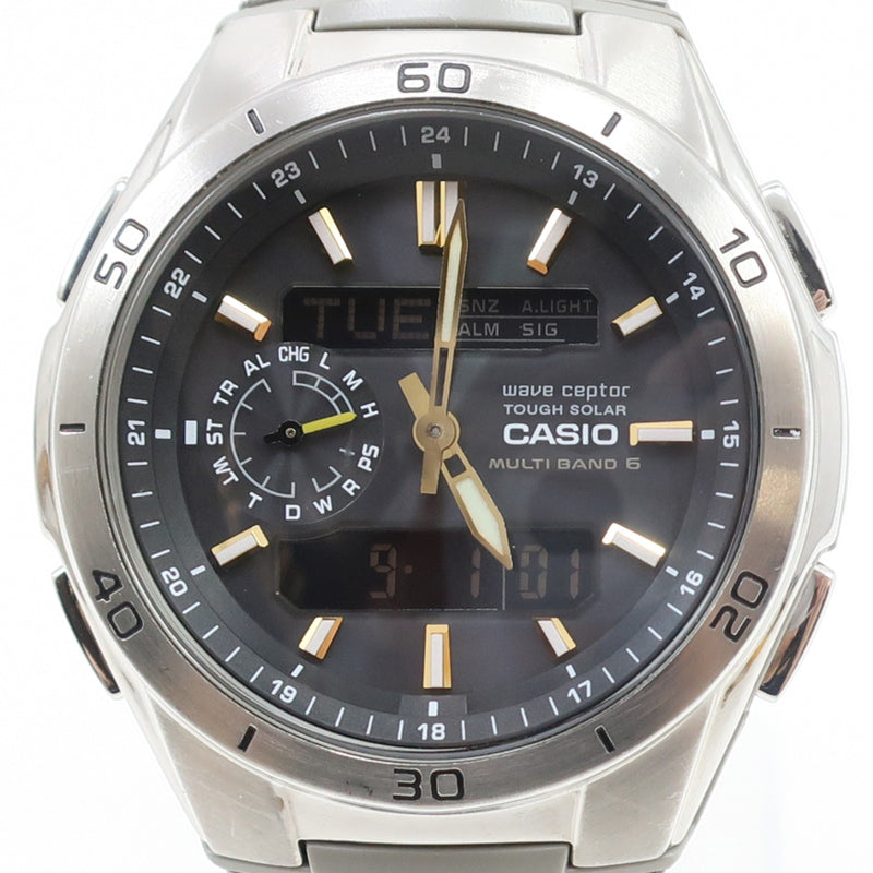 【CASIO】카시오 웨이브 셉터 손목시계 
 WVA-M650D-1A2JF 터프 솔러