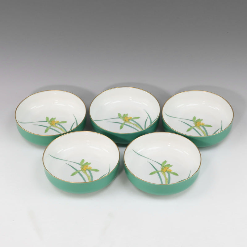 [KORANSYA] Karan 
 Orchid flower tableware 
 5 small bowls Orchid_s rank