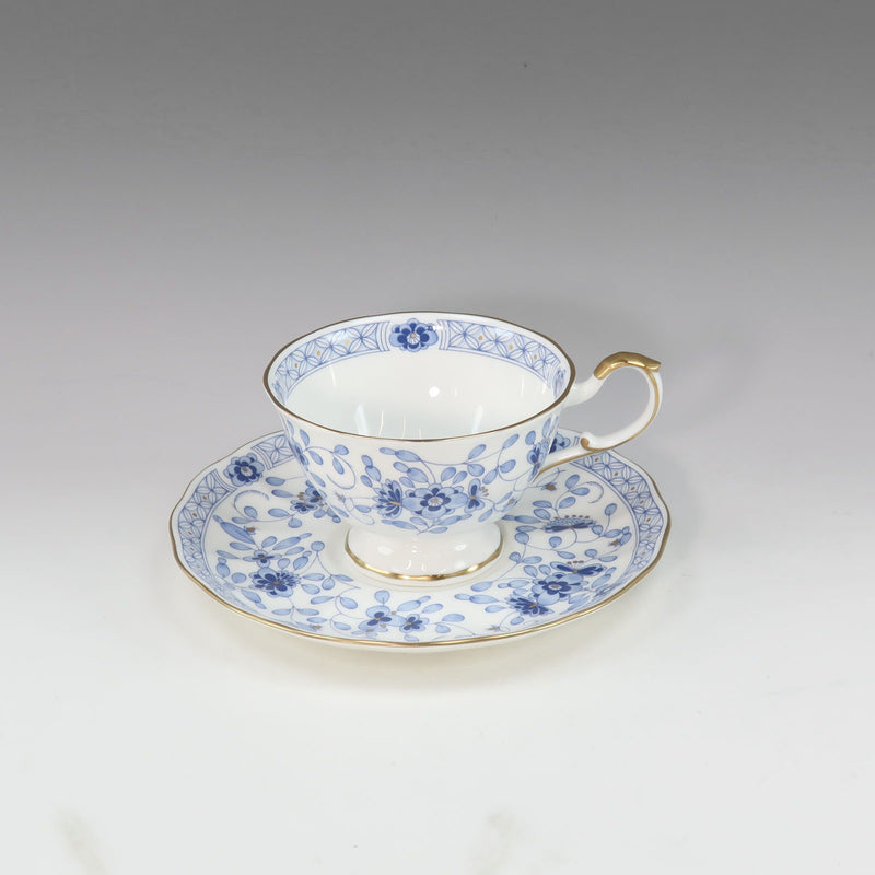 [NARUMI] Narumi 
 Bone China Milan Tableware 
 Cup & Saucer x 2 Customer Bone China Milan_s Rank