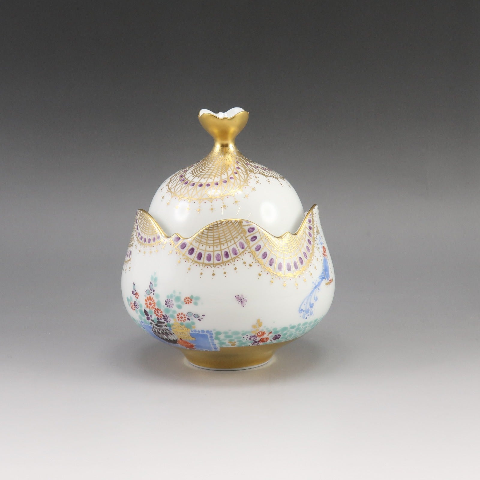 マイセン★貴重な一級品　シュガーポット Meissen】マイセン アラビアンナイト シュガーポット 食器 23925