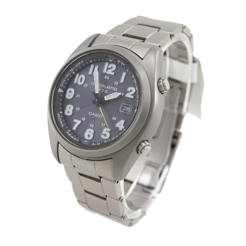 CASIO OVW-100TDJ オーバーランド　ソーラー電波時計　チタンバンド CASIO】カシオ オーバーランド 腕時計 OVW-100TDJ ソーラー電波時計