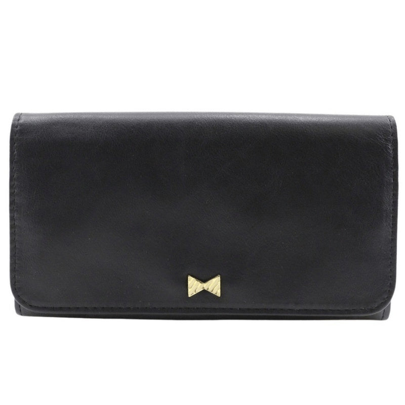 [Endymion Spring] Endymion Spring Billetera de cuero genuina Billetera larga Tipo negro Magnético Billetera de cuero genuino A+ Rango