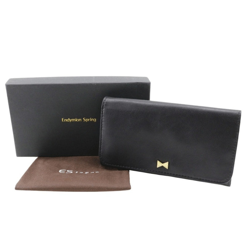 [Endymion Spring] Endimion Spring 
 Genuine leatherWallet Purse
 Black magnet type Genuine Leather Wallet Ladies A+Rank