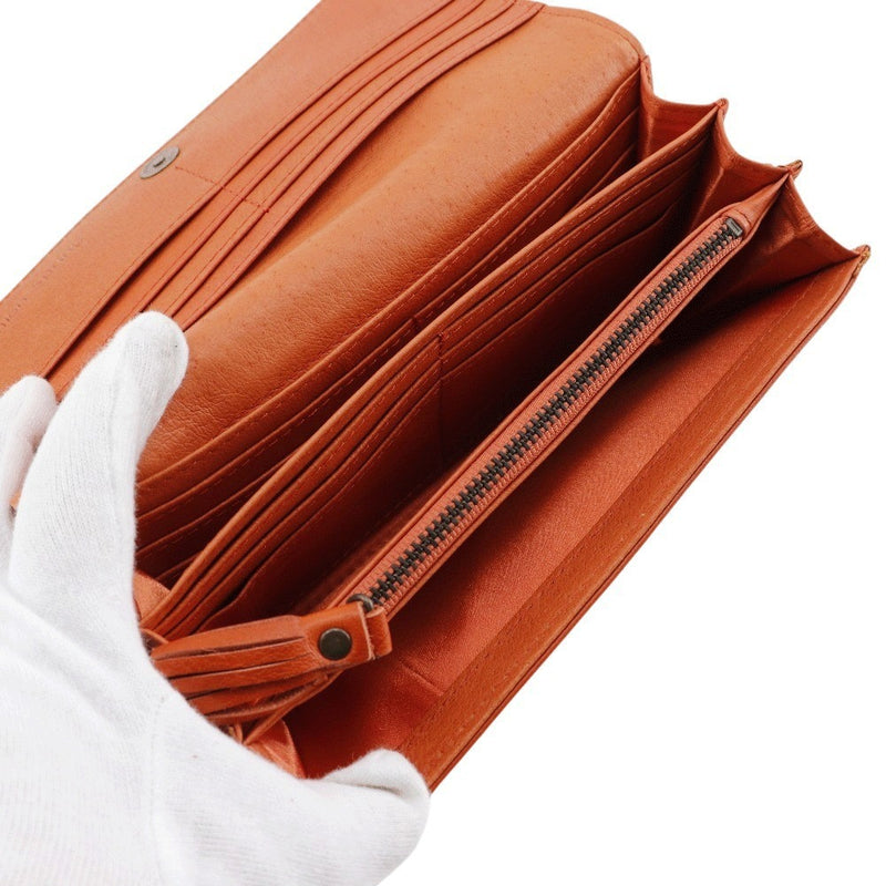 【Endymion Spring】エンディミオン・スプリング
 本革財布 長財布
 オレンジ マグネットタイプ Genuine Leather Wallet レディースA+ランク