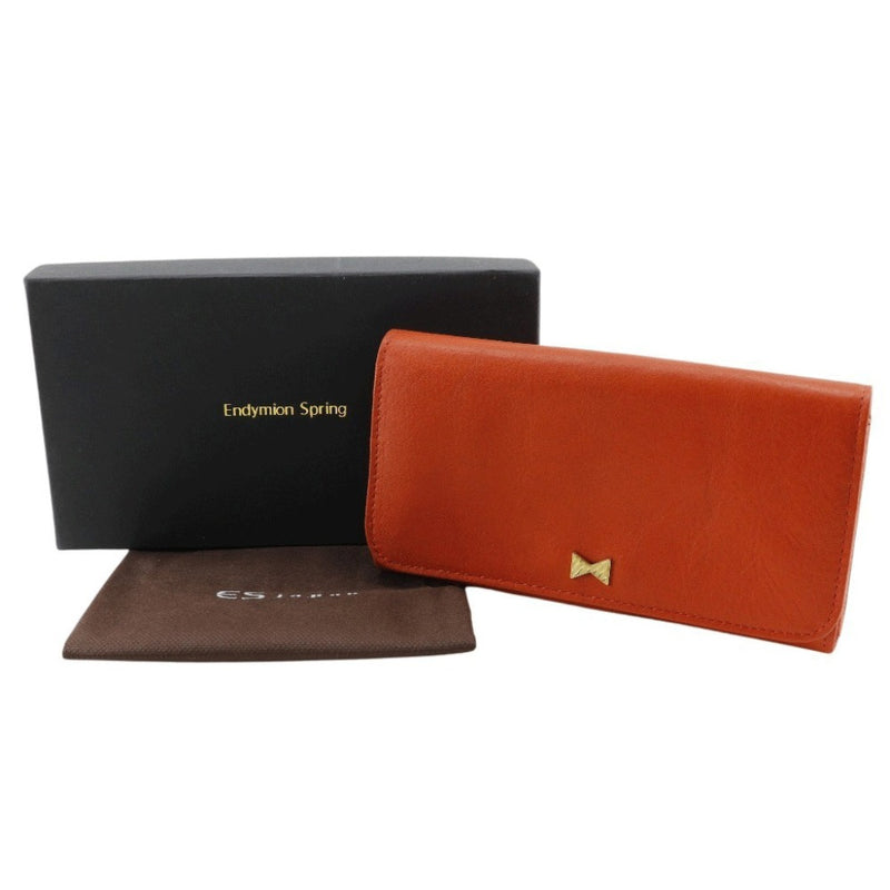 【Endymion Spring】エンディミオン・スプリング
 本革財布 長財布
 オレンジ マグネットタイプ Genuine Leather Wallet レディースA+ランク