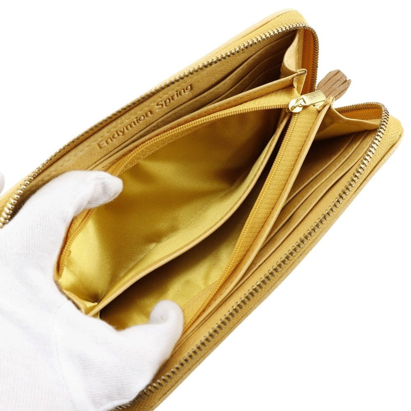 [Endymion Spring] Portefeuille long brodé en cuir véritable Endymion Spring