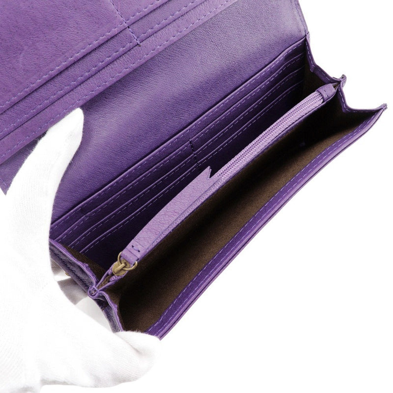 [Printemps endymion] printemps endimion 
 Portefeuille en cuir véritable portefeuille 
 Bouton de poule violet en cuir authentique portefeuille des dames a + rang