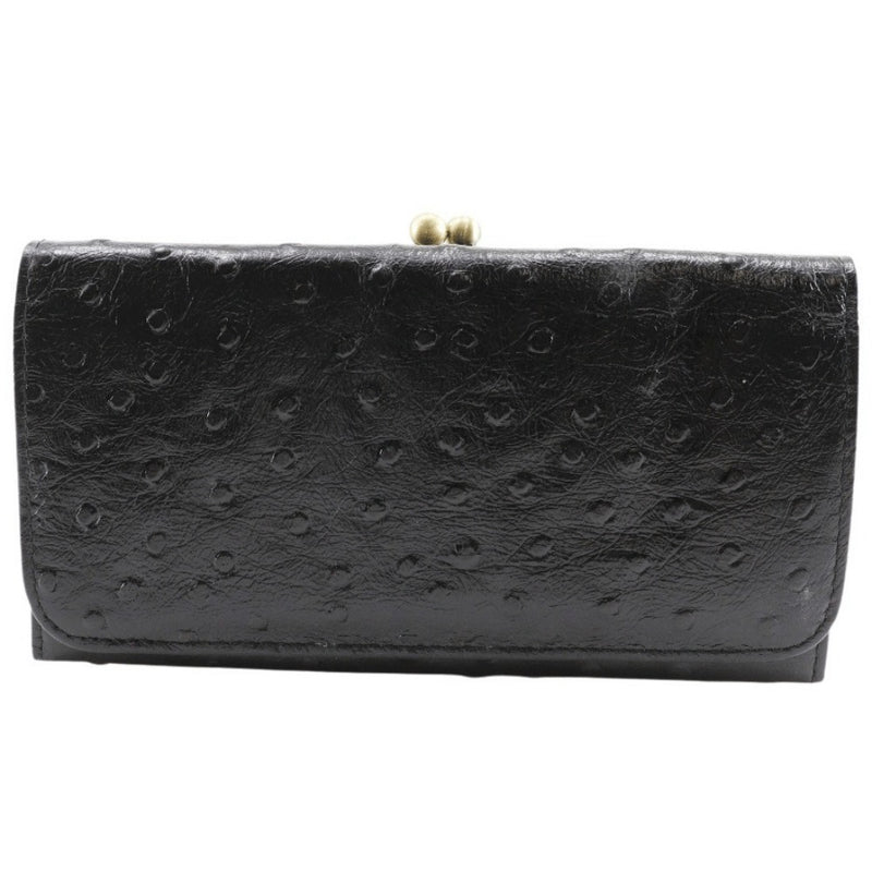 [Printemps endymion] printemps endimion 
 Portefeuille en cuir véritable portefeuille 
 Bouton de snap noire authentique portefeuille de sac à main en cuir dames a + rang