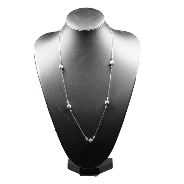 【SWAROVSKI】スワロフスキー ロングステーション パヴェボール ネックレス