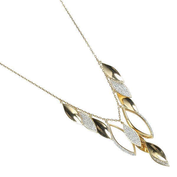 【SWAROVSKI】スワロフスキー グレープ リーフ ネックレス