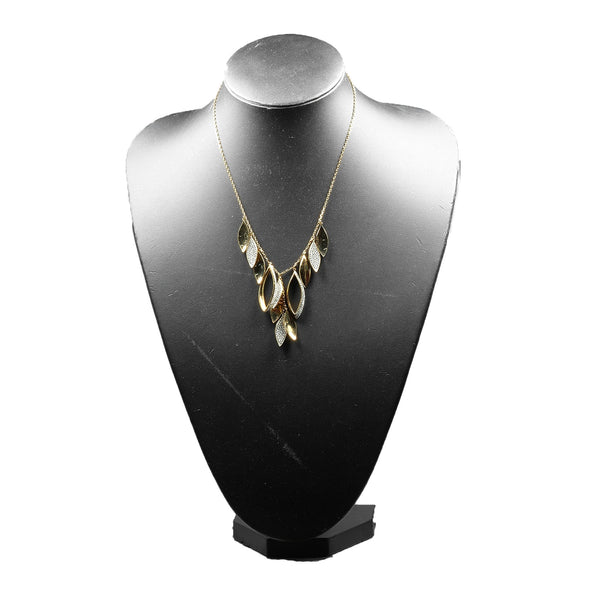 【SWAROVSKI】スワロフスキー グレープ リーフ ネックレス