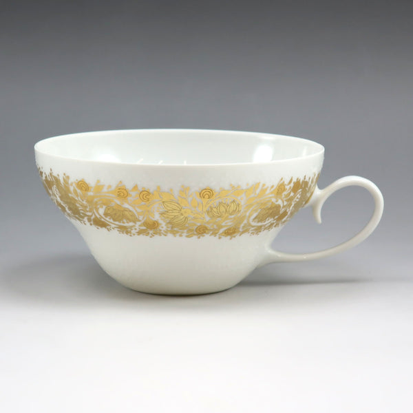 [Rosenthal] Rosenthal 
 vaisselle dorée de la ligne studio 
 Tasse à thé et soucoupe en porcelaine Studio Line Gold _Rang A