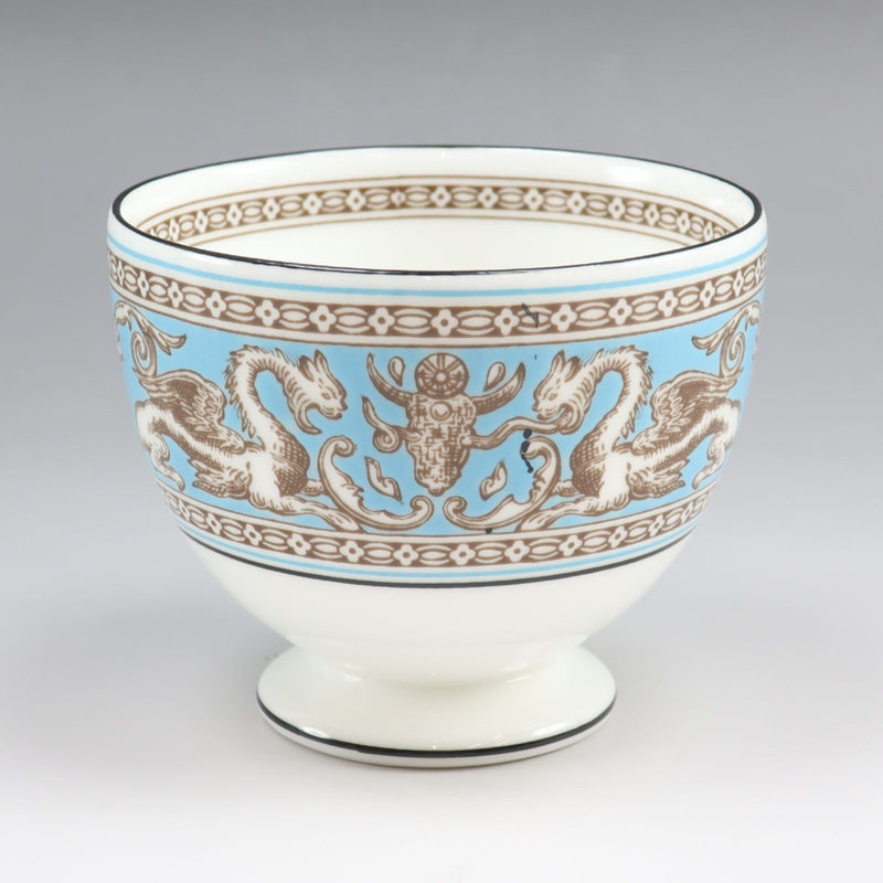 [Wedgwood] Wedgwood 
 Vaisselle florentine turquoise 
 Tasse et soucoupe porcelaine florentine turquoise _