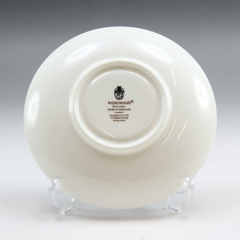 [Wedgwood] Wedgwood 
 Vaisselle florentine turquoise 
 Tasse et soucoupe porcelaine florentine turquoise _