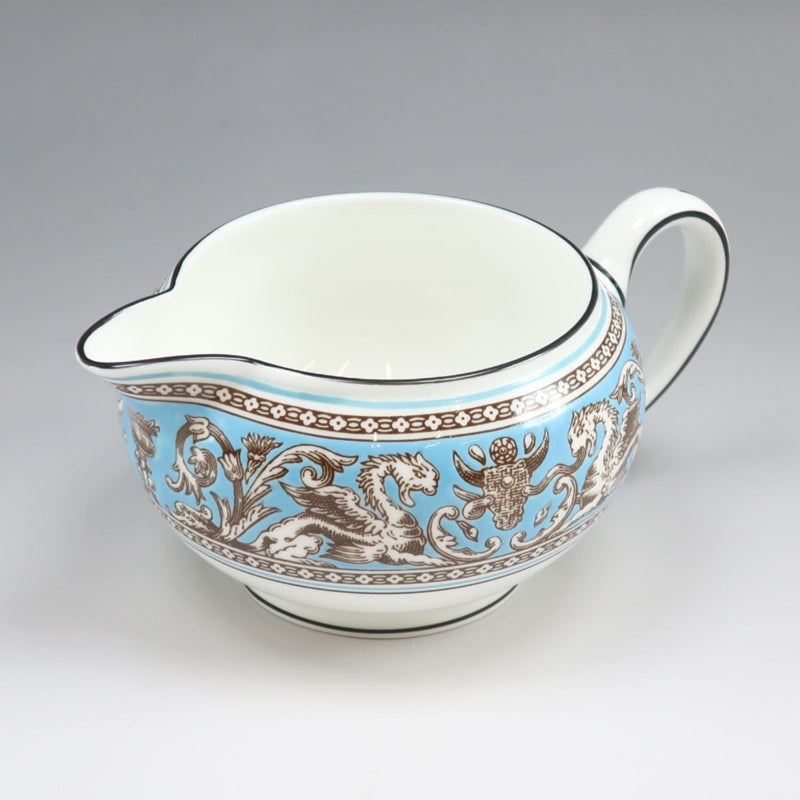 [Wedgwood] Wedgwood 
 Vaisselle florentine turquoise 
 Crémier S Porcelaine Florentine turquoise _Rang A
