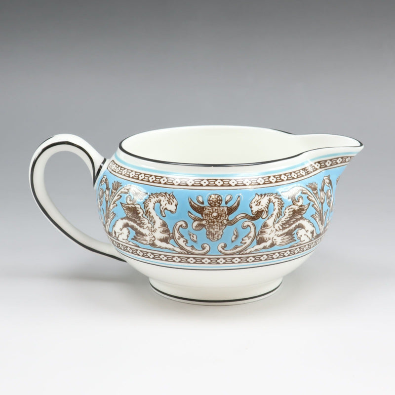 [Wedgwood] Wedgwood 
 Vaisselle florentine turquoise 
 Crémier S Porcelaine Florentine turquoise _Rang A