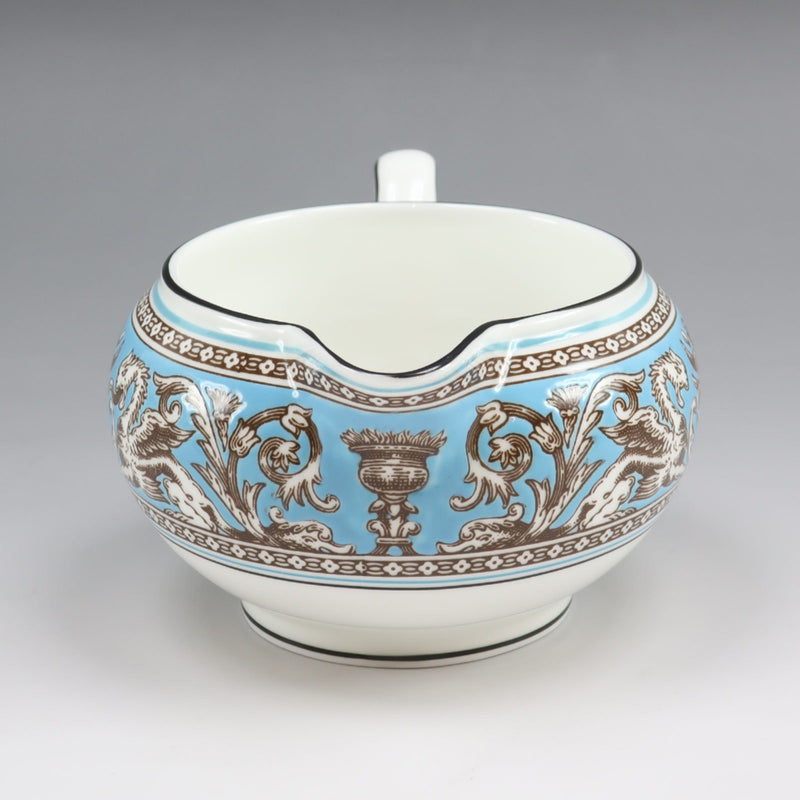 [Wedgwood] Wedgwood 
 Vaisselle florentine turquoise 
 Crémier S Porcelaine Florentine turquoise _Rang A